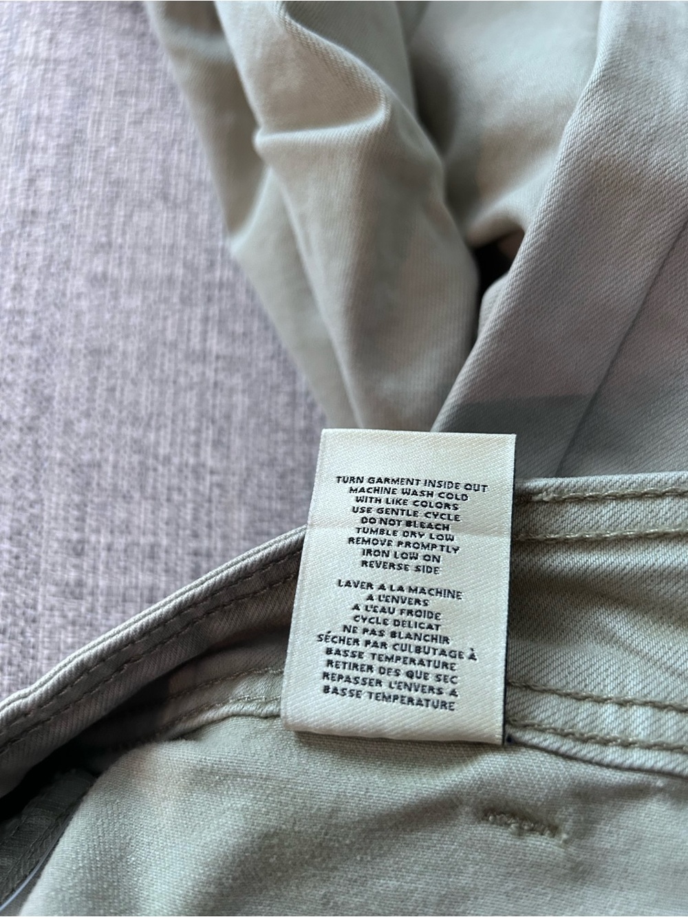 NWT Oat New York Wide Leg High Rise Light Weight Jeans Sage Raw Edge Size 10/30 - Picture 8 of 8